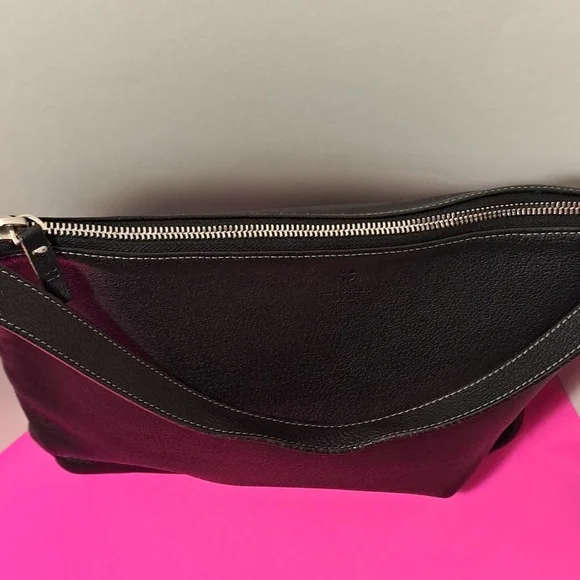 Kate Spade Classic Black Shoulder Bag Leather Made In Italy VINTAGE 1990'S Rare - Picture 12 of 13
